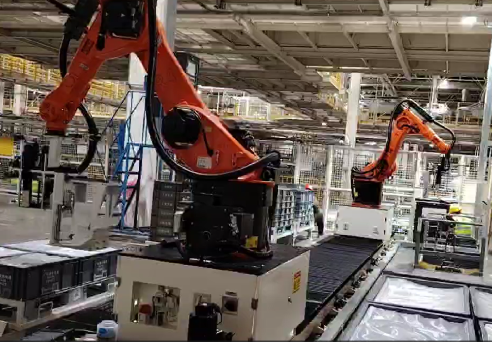 机器人码垛码箱